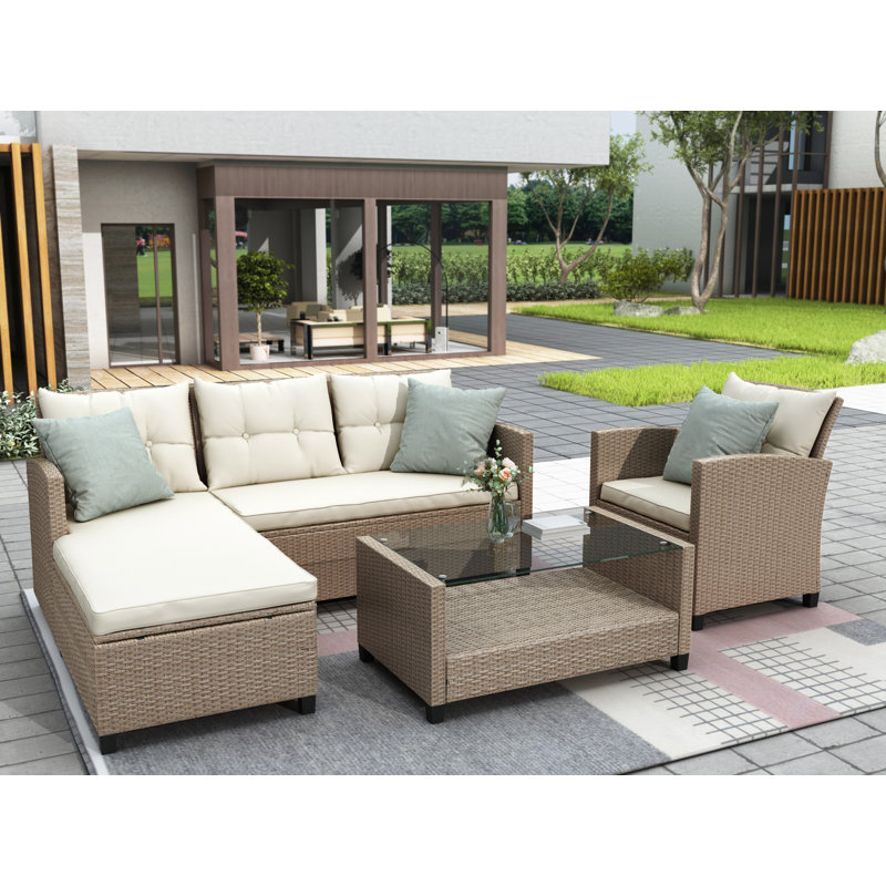 Dovecove Living Room,Outdoor, Patio Furniture Sets, 4 Piece